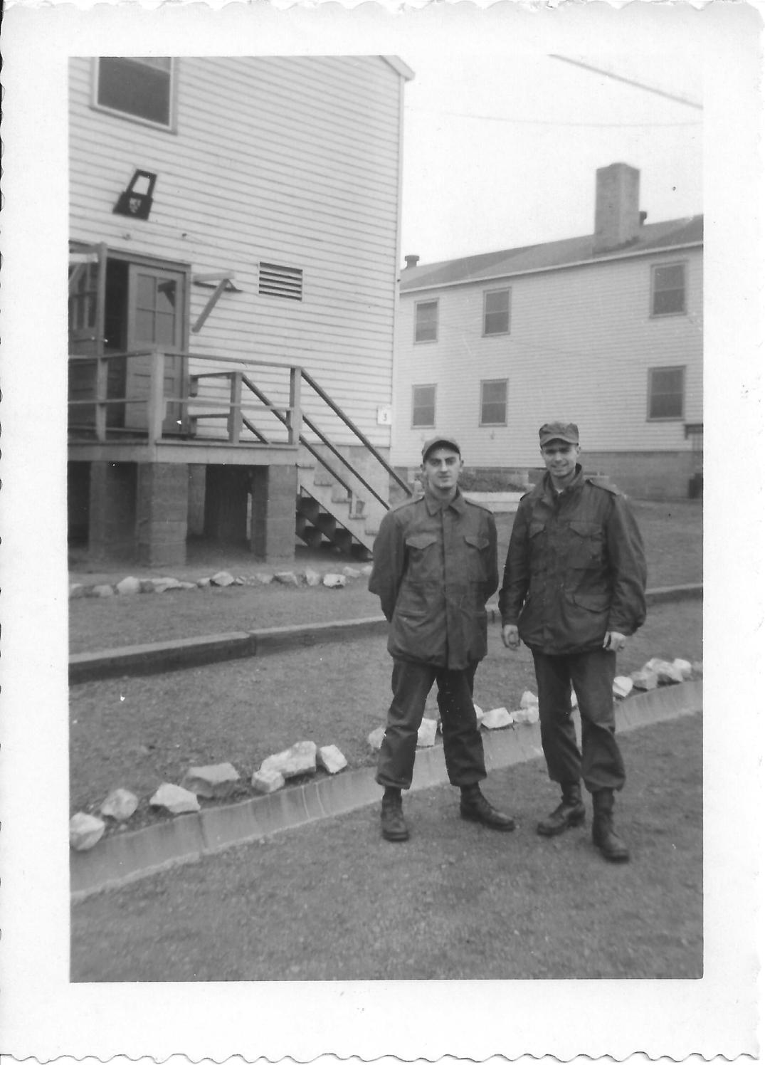 20 MASH Armand and Don Feeney, Camp Kilmer, Nov 1952