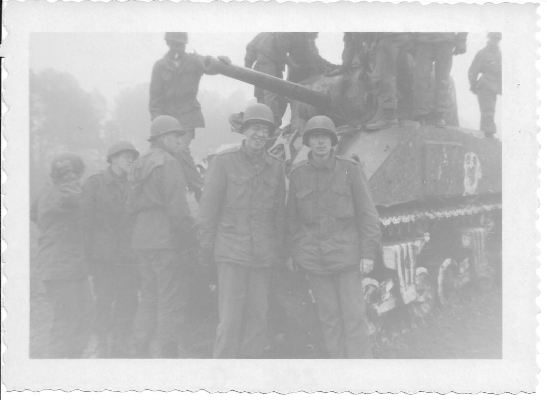 23 MASH Andy L and Don F, Sherman Tank, Ft Eustis, VA 1952