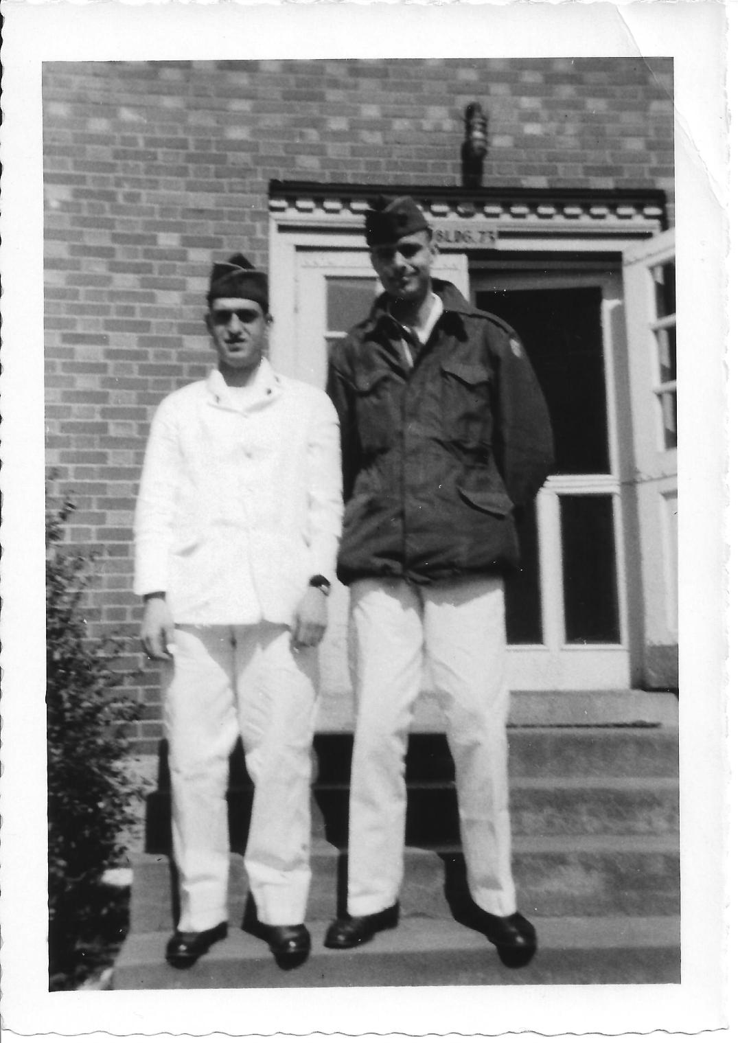 49 MASH Chuck Mazzone and Don Feeney at Walter Reed, May 1953