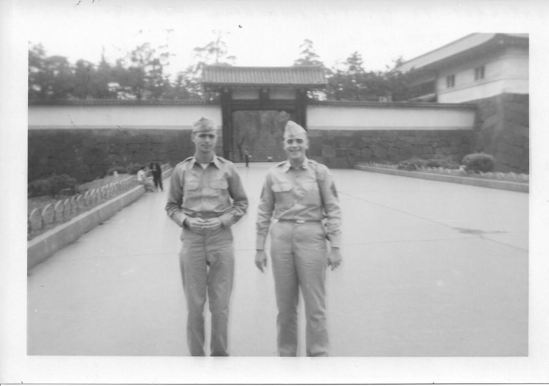 66 MASH Don Feeney and Al Lingle at Entrance to Imperial Palace